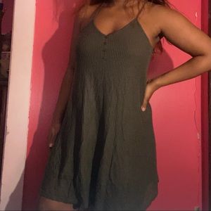 Ribbed Hunter Green Dress 🦆